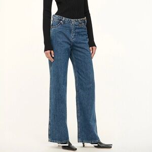 STAUD x Wrangler The Loose Jean, Indigo NWT - sold out online